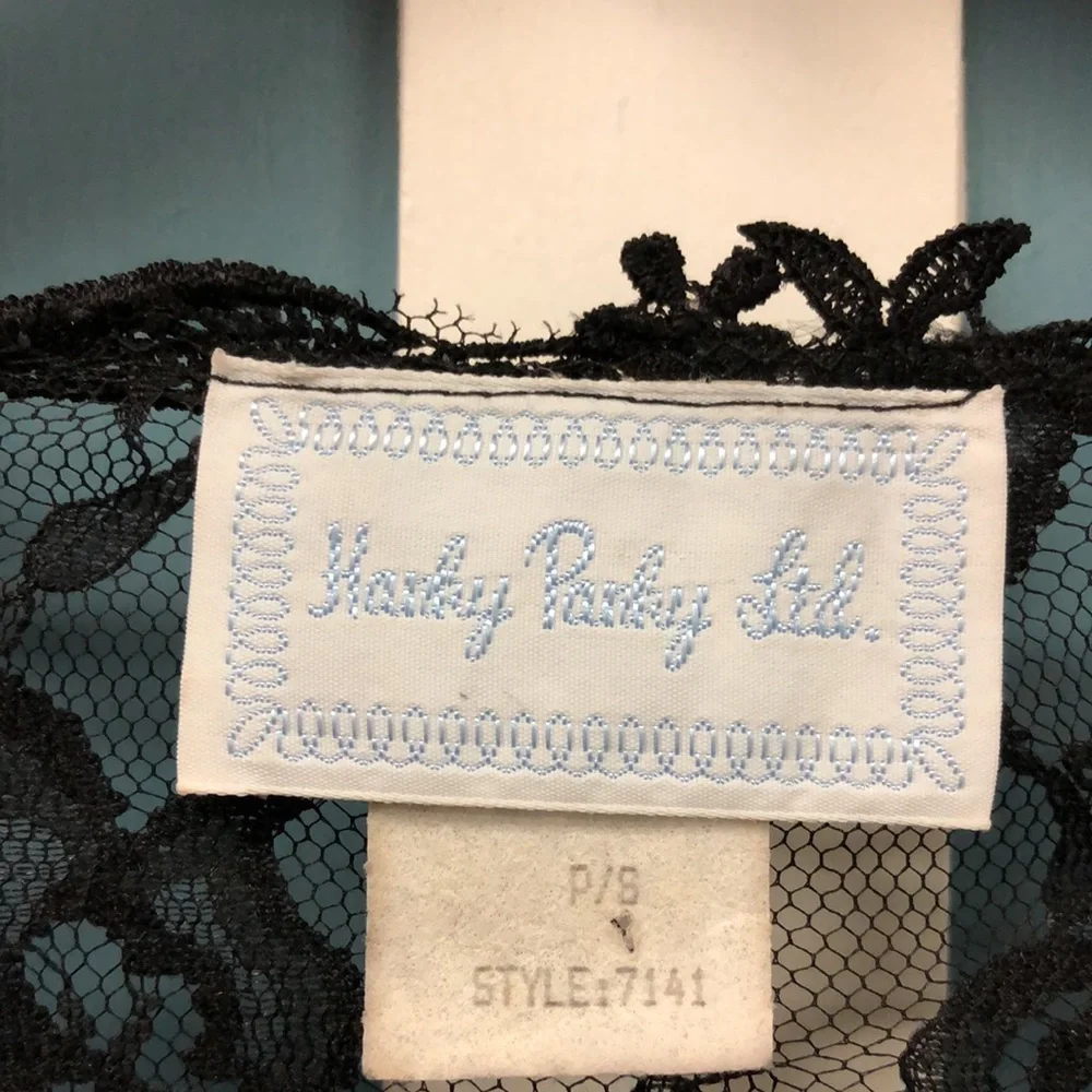 Vintage Hanky Panky Ltd. Lace sheer nightie night gown‎ size p/s made in USA - Picture 5 of 8